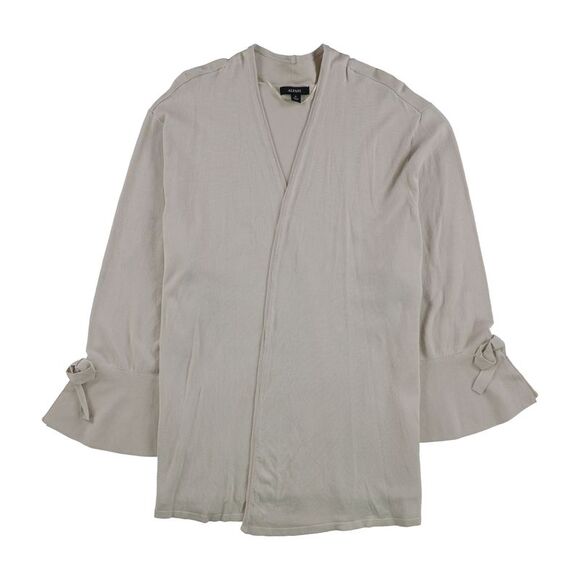 Alfani Womens Tie-Sleeve Cardigan Sweater, beige, M - Picture 1 of 1